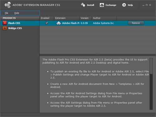 adobeExtensionManager
