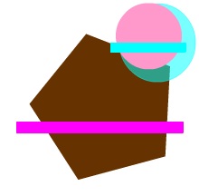circle with transparent element